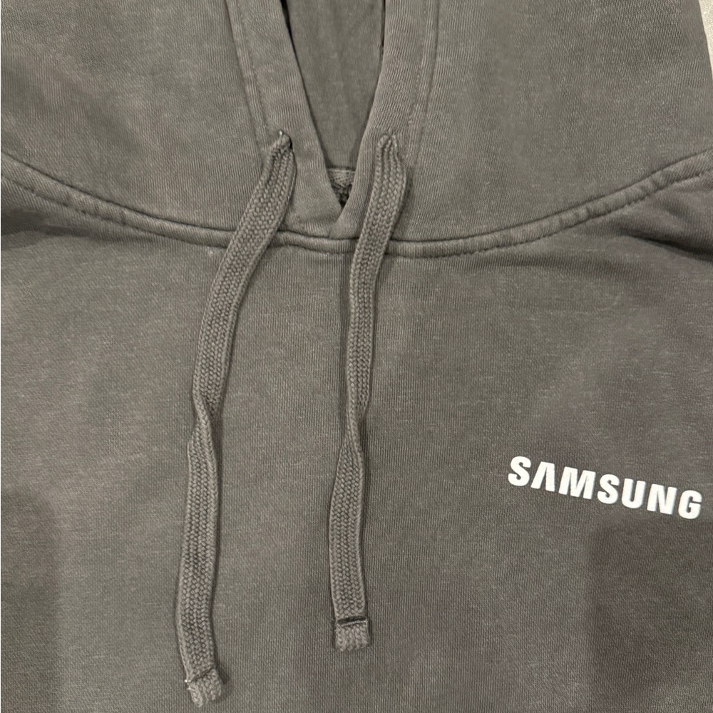 Samsung Black Hooded Sweatshirt with Small Chest Logo - Picture 8 of 10